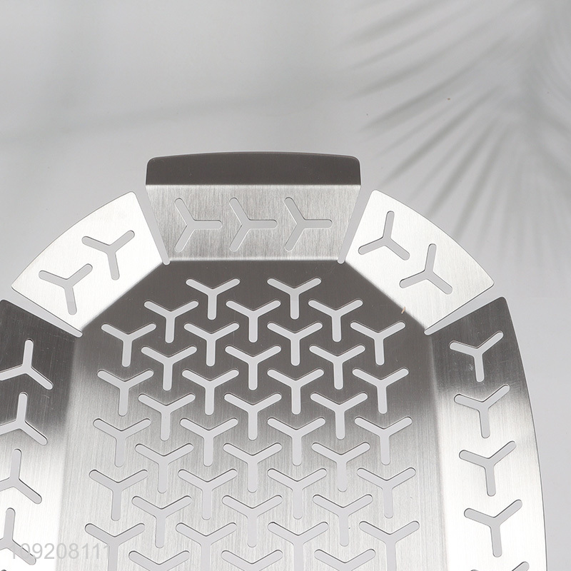 Good sale stainless steel barbecue tool barbecue plate with handle