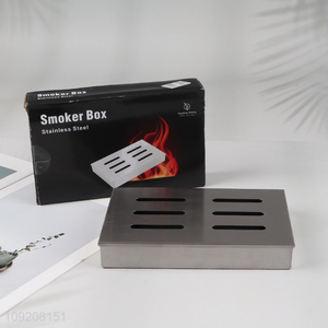 Yiwu market stainless steel barbecue accessories smoker box for sale