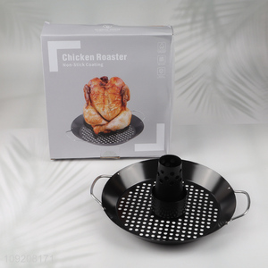 Good quality non-stick coating chicken roaster barbecue roaster pan