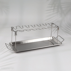Hot selling stainless steel chicken grill tray grill drying rack