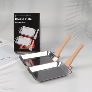 Most popular stainless steel non-stick cheese plate cheese grill pan