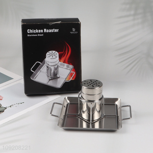 Hot items stainless steel chicken roaster barbecue roaster pan