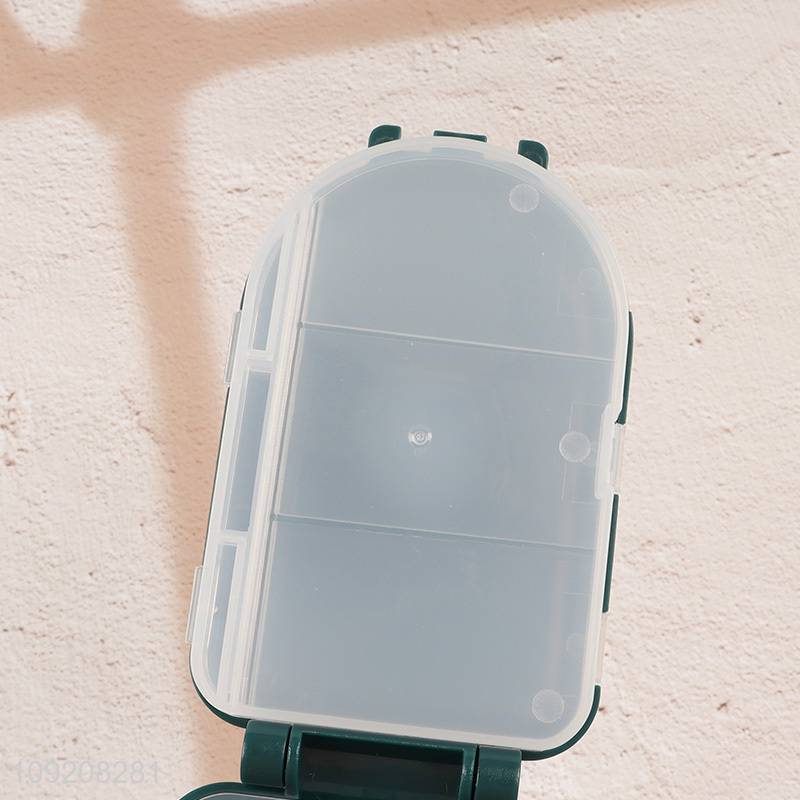 Top selling sealed portable medicine box pill capsule box with pill cutter