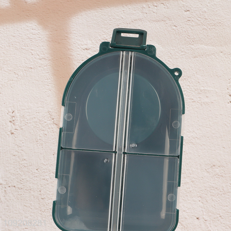 Top selling sealed portable medicine box pill capsule box with pill cutter