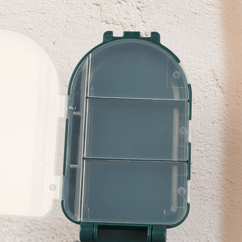 Top selling sealed portable medicine box pill capsule box with pill cutter