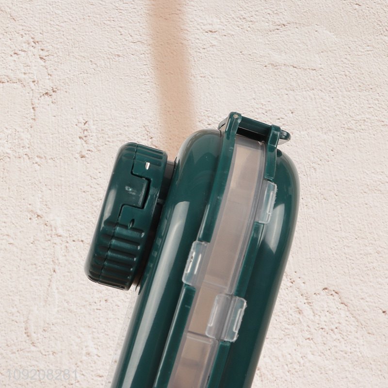 Top selling sealed portable medicine box pill capsule box with pill cutter