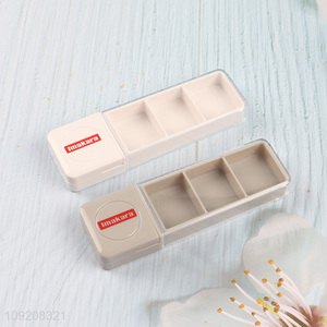 Hot selling portable travel medicine box pill capsule box pill cutter