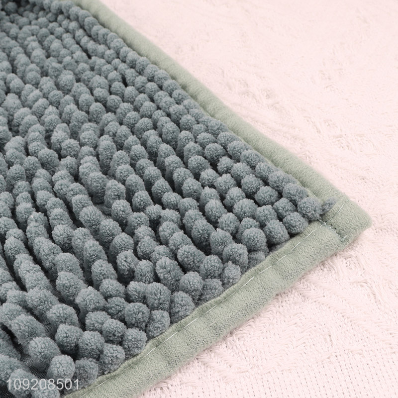 Popular products anti-slip home decor chenille floor mat