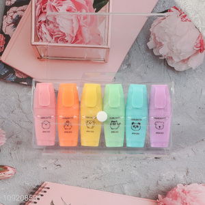 Hot selling multicolor students stationery highlighter pen set wholesale