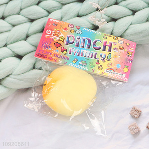 Top quality bread shape anti-stress pvc squeeze toys