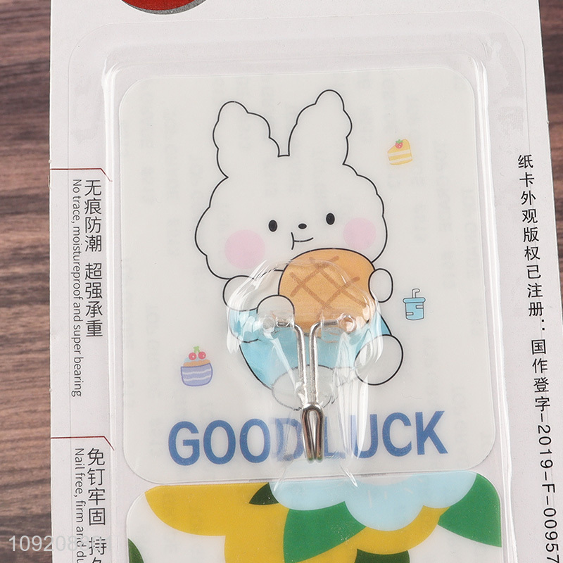 Yiwu market 2pcs square traceless nano hook sticky hook for household