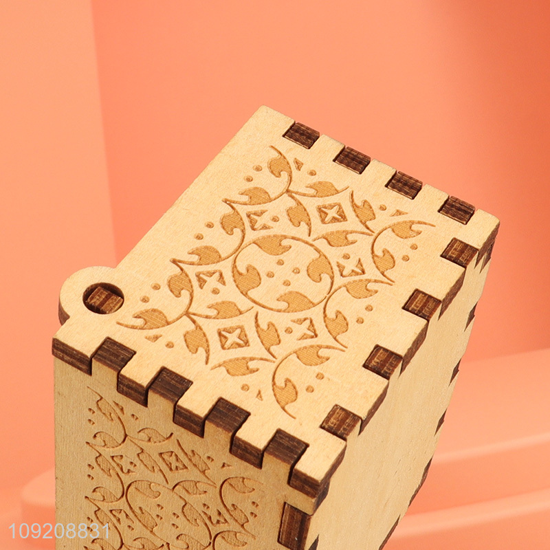 China products tabletop decor home wooden crafts wooden music box