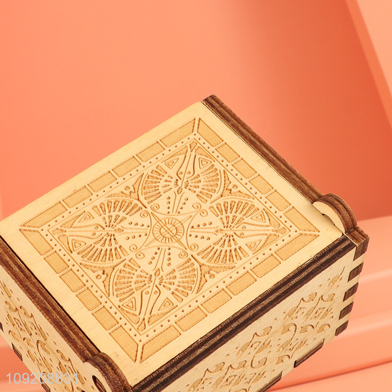 China products tabletop decor home wooden crafts wooden music box