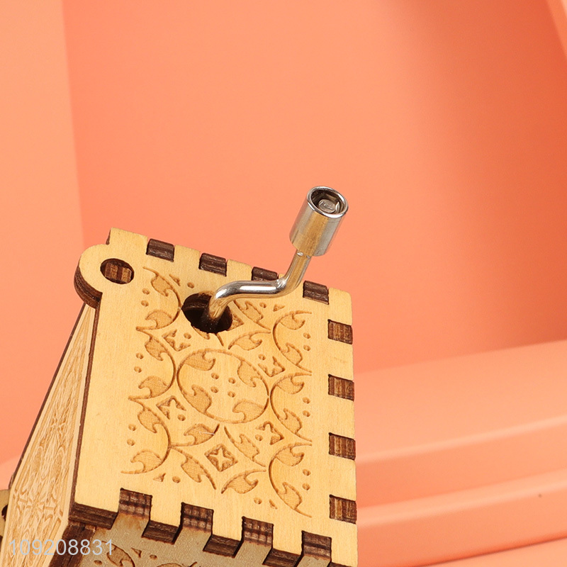 China products tabletop decor home wooden crafts wooden music box