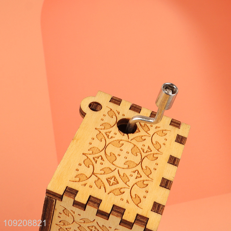 Hot selling home decor wooden crafts wooden music box wholesale