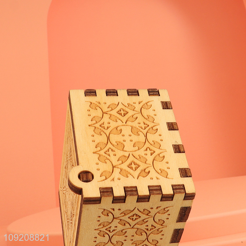 Hot selling home decor wooden crafts wooden music box wholesale