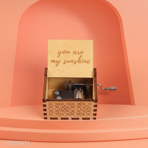 China products tabletop decor home wooden crafts wooden music box