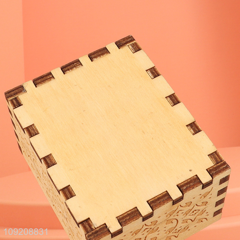 China products tabletop decor home wooden crafts wooden music box