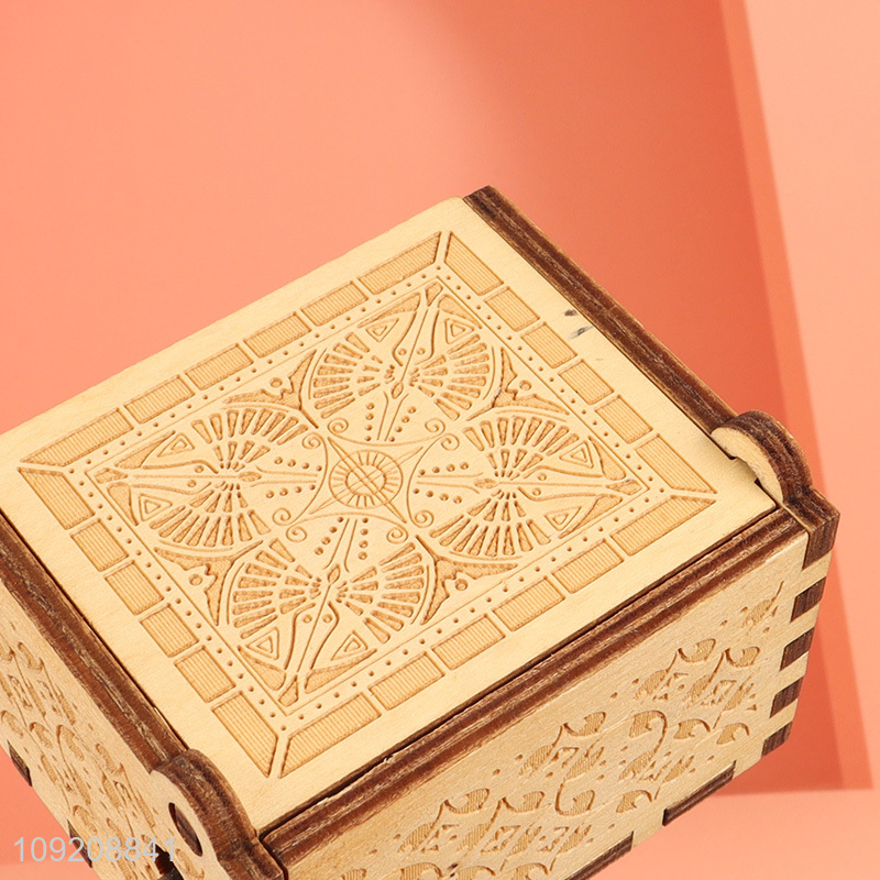 China factory home decor wooden crafts wooden music box for gifts