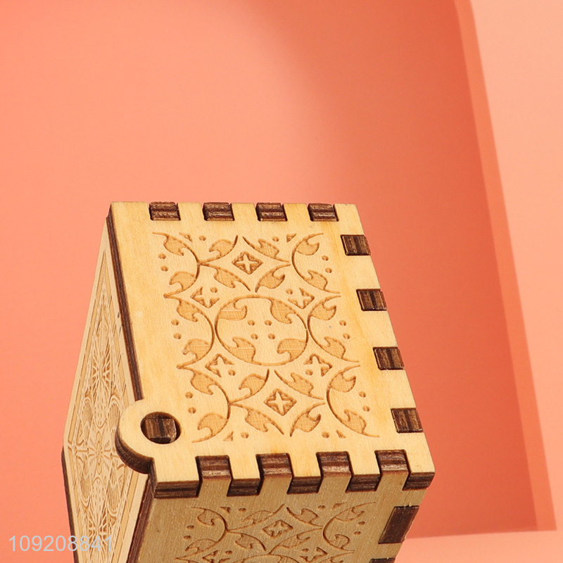 China factory home decor wooden crafts wooden music box for gifts