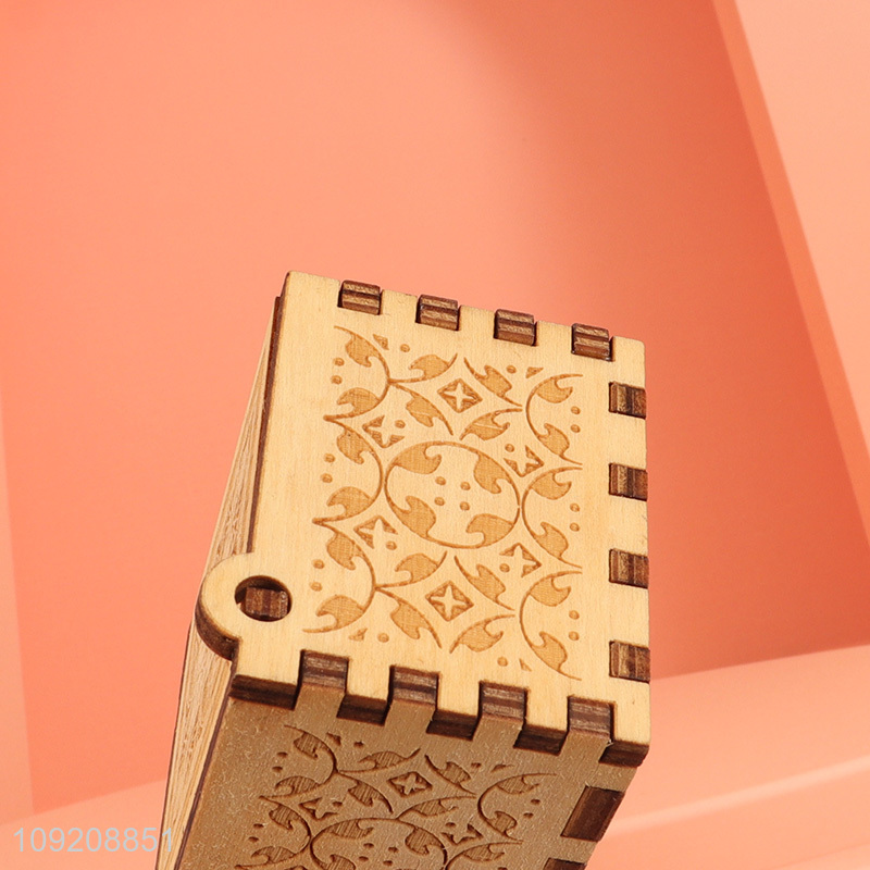 Popular products desktop decor wooden crafts wooden music box for sale