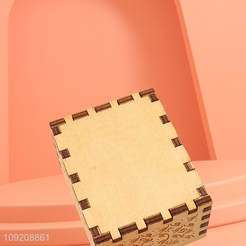 Factory price home decor wooden crafts wooden music box for sale