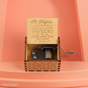 Factory price home decor wooden crafts wooden music box for sale