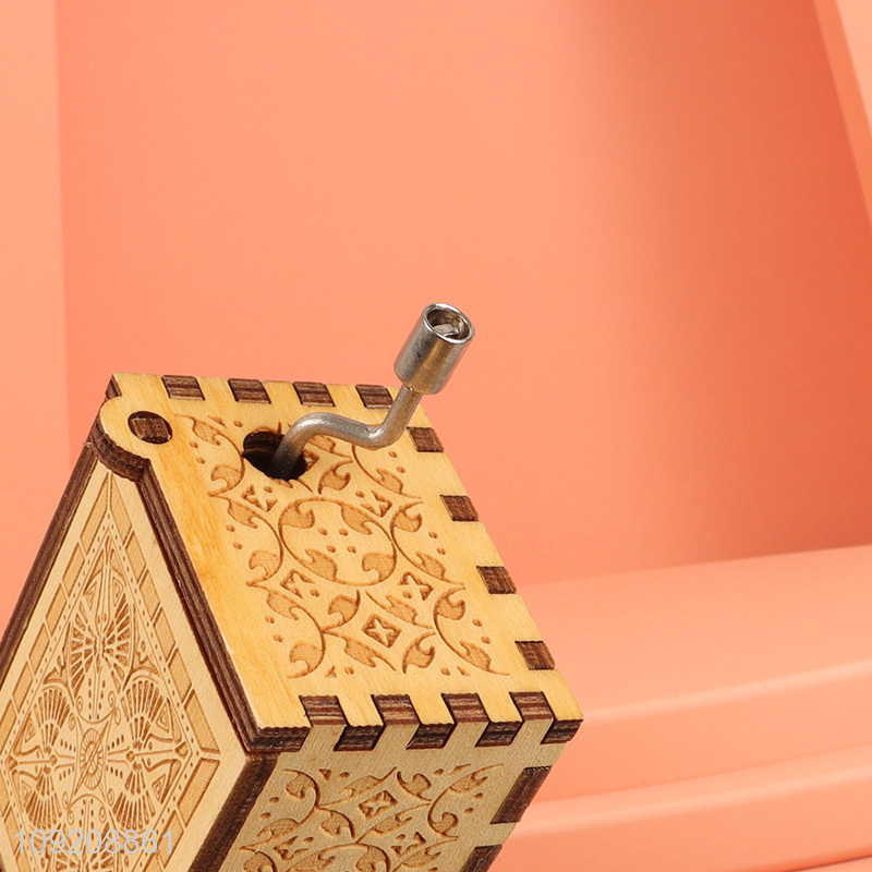 Factory price home decor wooden crafts wooden music box for sale