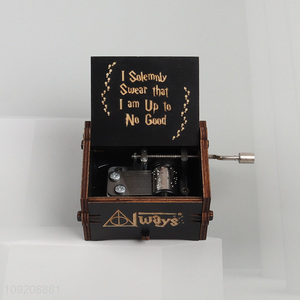 Good selling retro style wooden crafts wooden music box for home decor