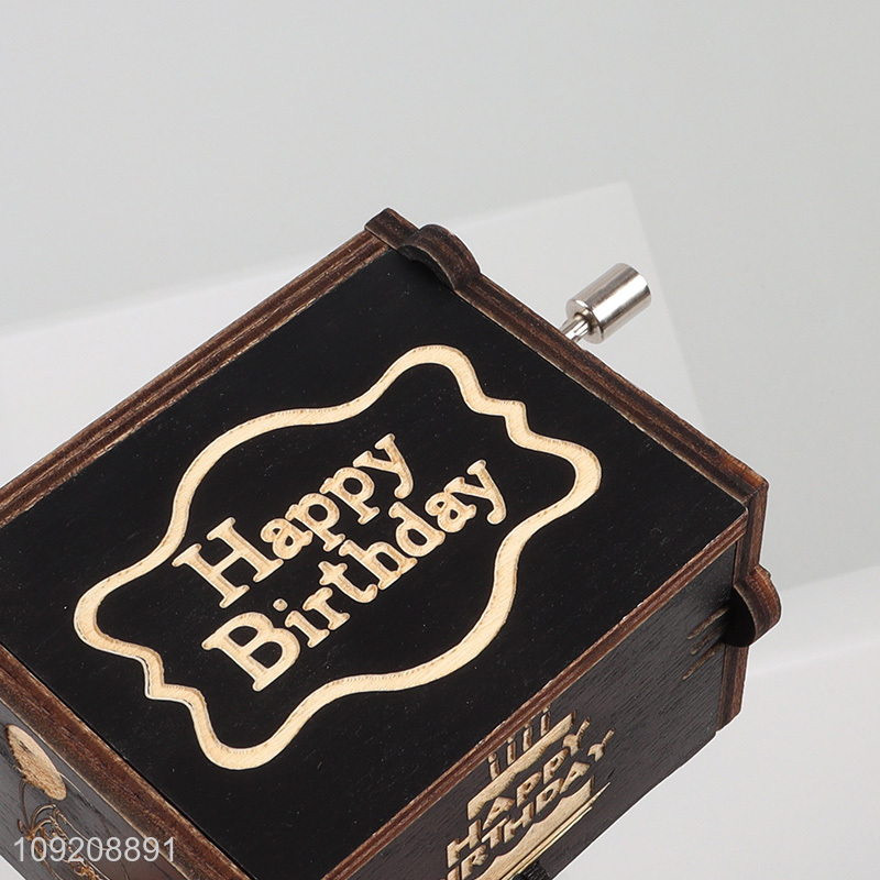 Good quality birthday gifts wooden crafts wooden music box for sale