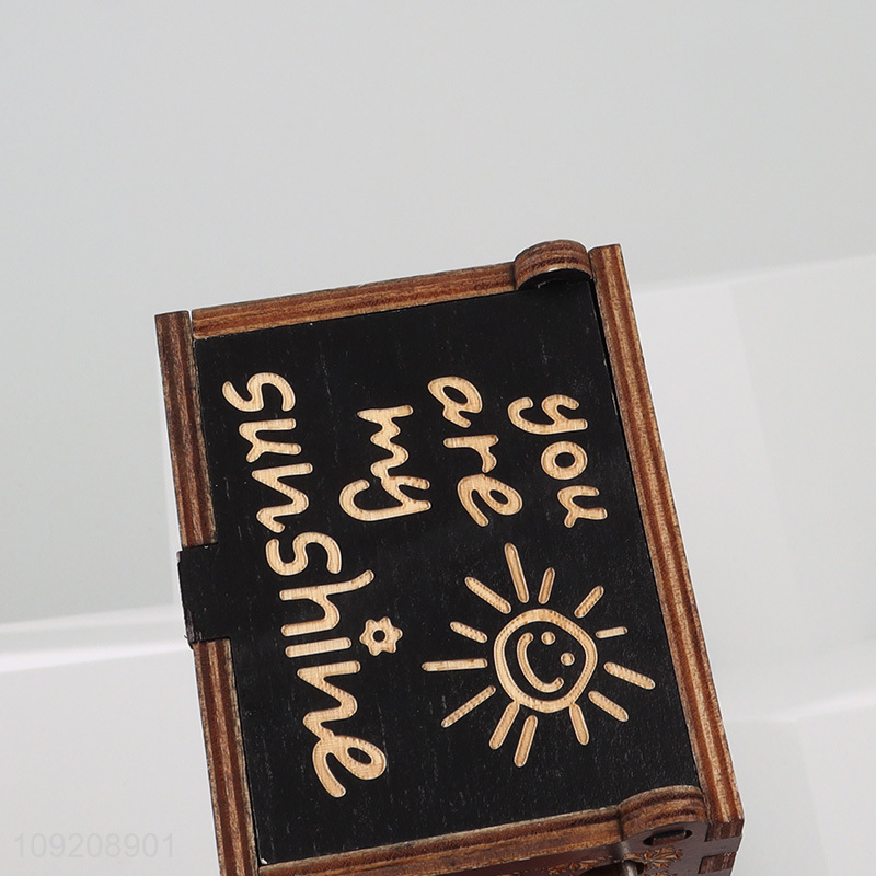 China supplier home decor wooden crafts wooden music box for sale