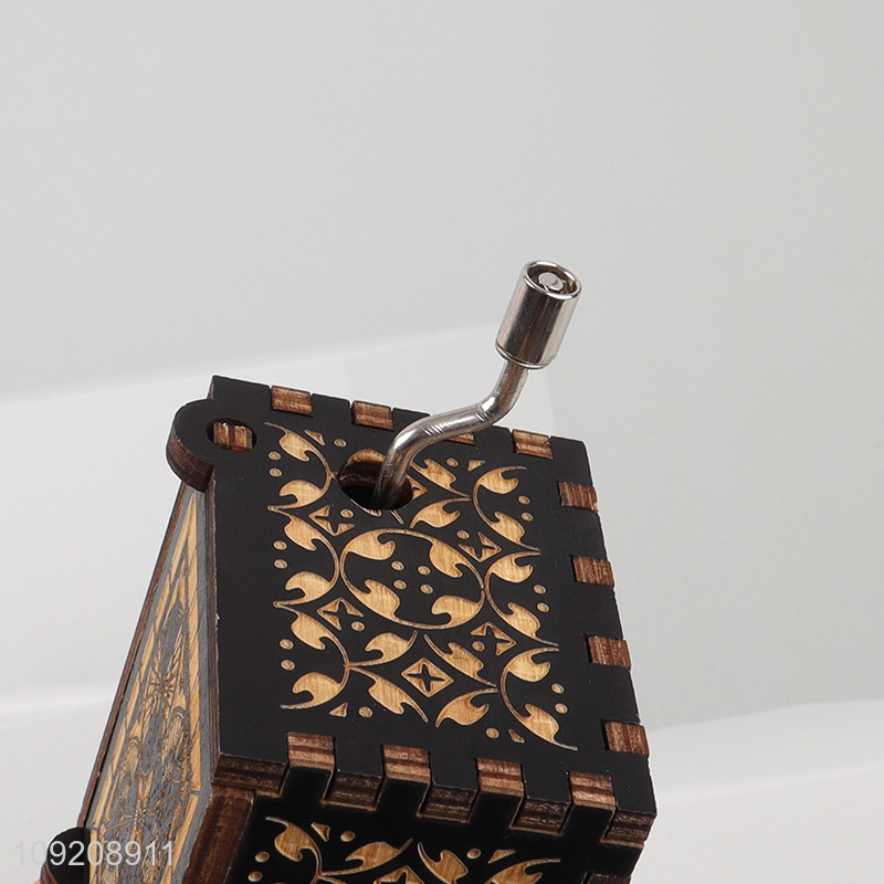 New arrival home decor wooden crafts wooden music box for gifts