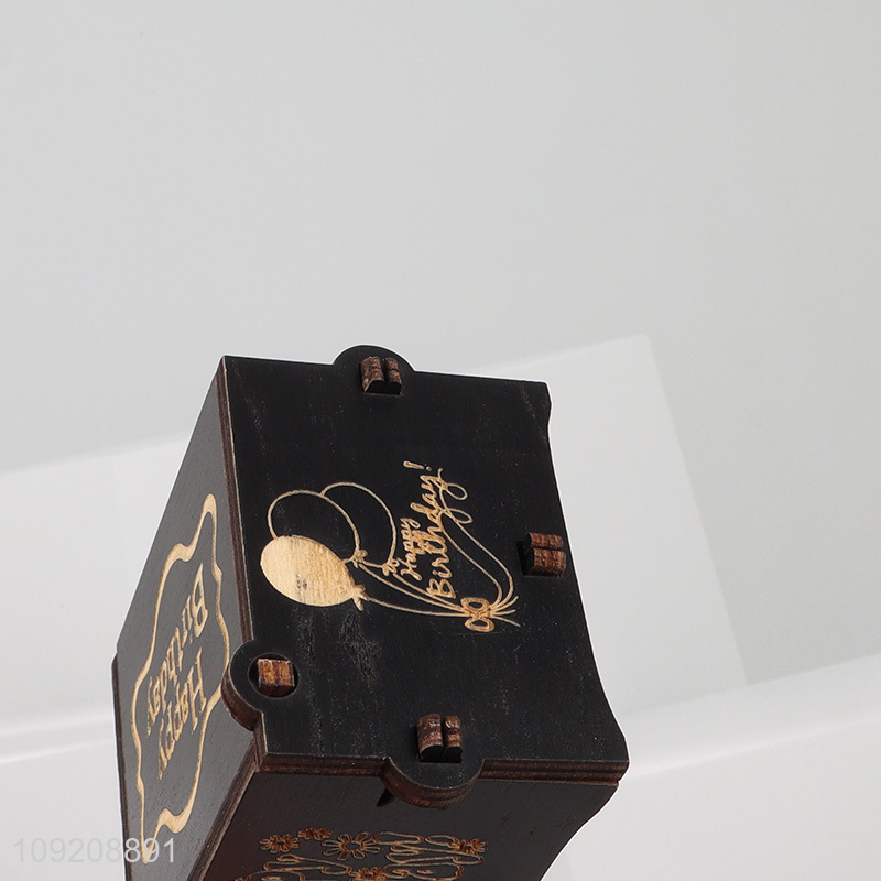 Good quality birthday gifts wooden crafts wooden music box for sale