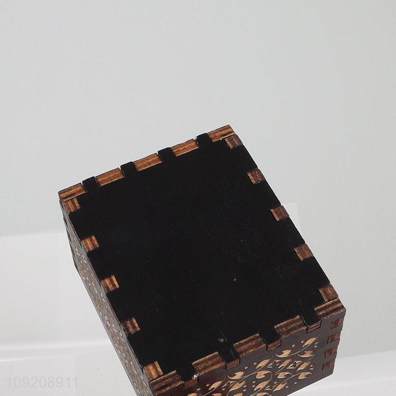 New arrival home decor wooden crafts wooden music box for gifts