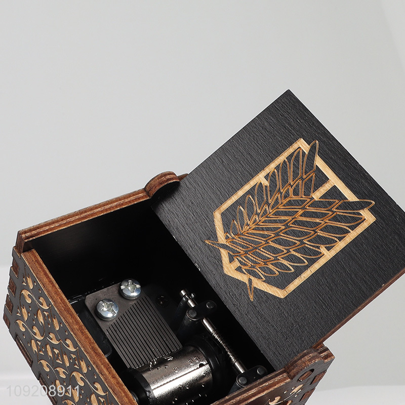 New arrival home decor wooden crafts wooden music box for gifts