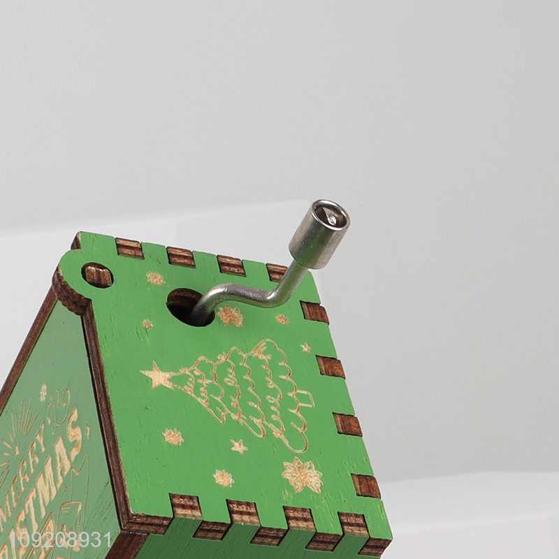 Best selling christmas gifts wooden crafts wooden music box wholesale