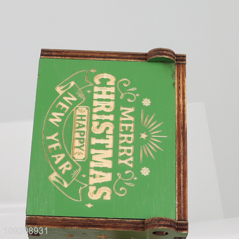 Best selling christmas gifts wooden crafts wooden music box wholesale