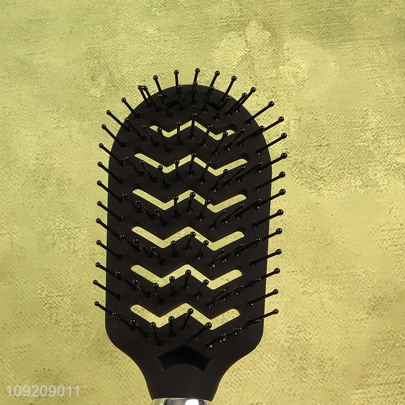 Good selling black wide teeth massage hair comb hair brush