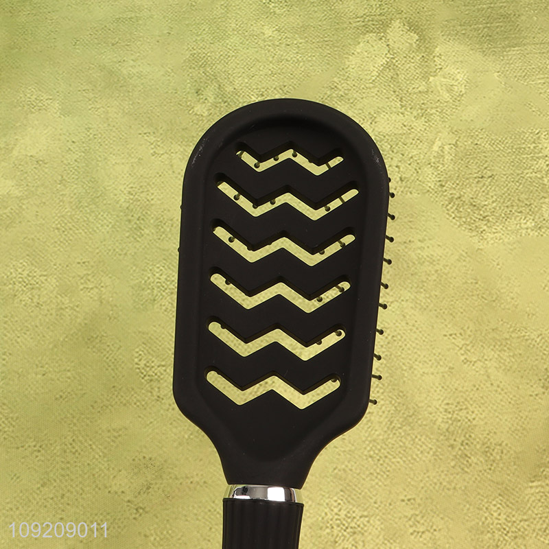 Good selling black wide teeth massage hair comb hair brush