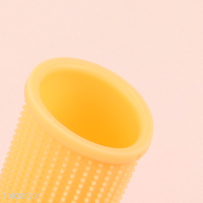 Good sale multicolor silicone pet teeth cleaning pet toothbrush finger cover