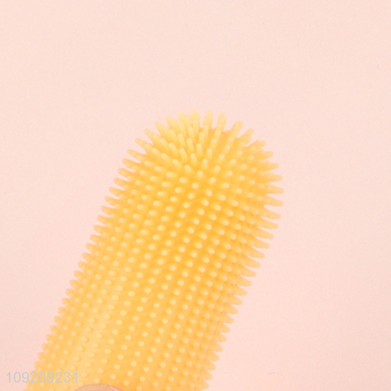 Good sale multicolor silicone pet teeth cleaning pet toothbrush finger cover