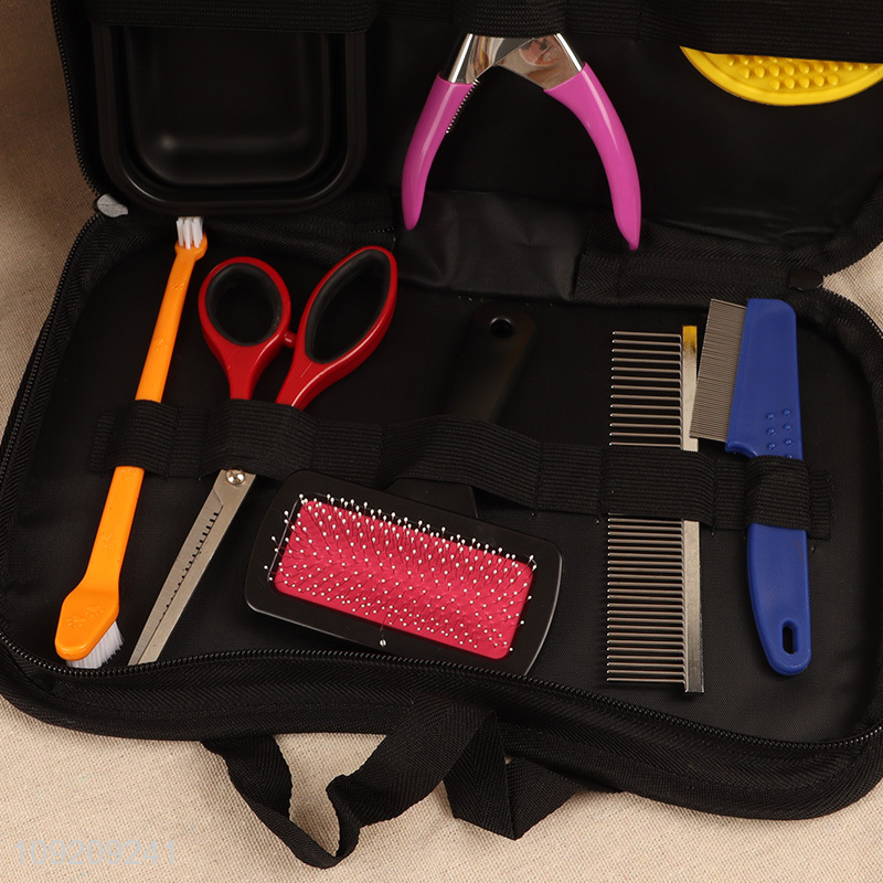 China supplier professional pet grooming tool pet nail clipper pet grooming shears set