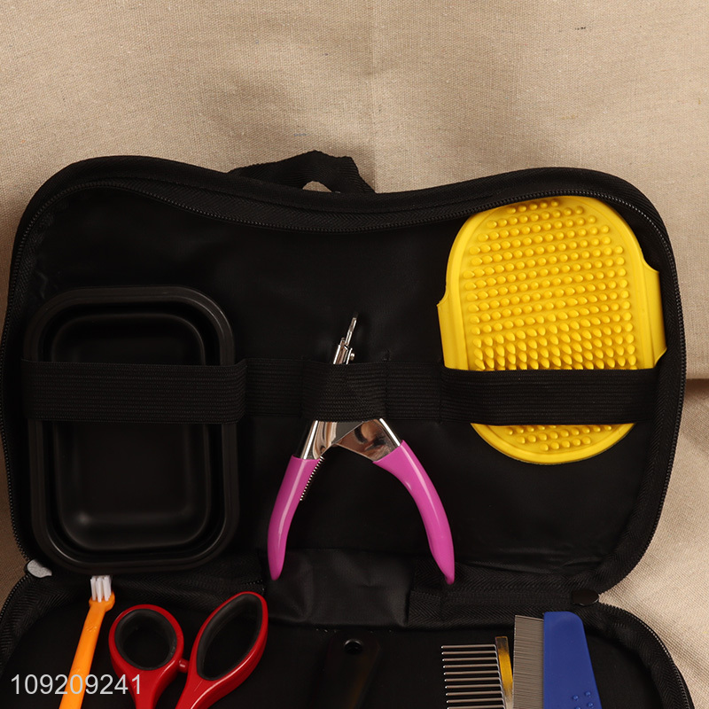 China supplier professional pet grooming tool pet nail clipper pet grooming shears set