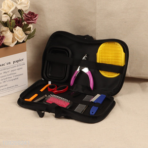 China supplier professional pet grooming tool pet nail clipper pet grooming shears set