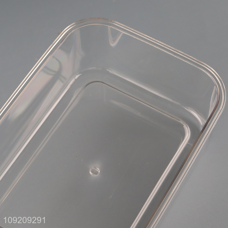 High Quality 1L Clear Plastic Food Storage Container with Airtight Lid