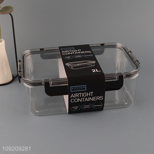 New Product 2L Clear Stackable Airtight Plastic Food Storage Container