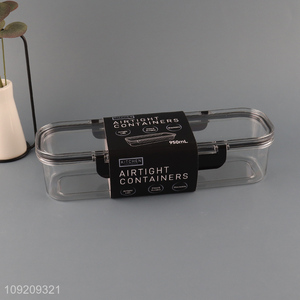 Factory Supply 950mL Clear Stackable Airtight Plastic Food Storage Container