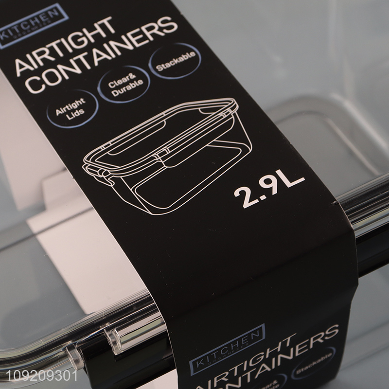 Factory Price 2.9L Clear Plastic Food Storage Container Refrigerator Organizer