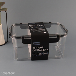 Factory Price 2.9L Clear Plastic Food Storage Container Refrigerator Organizer