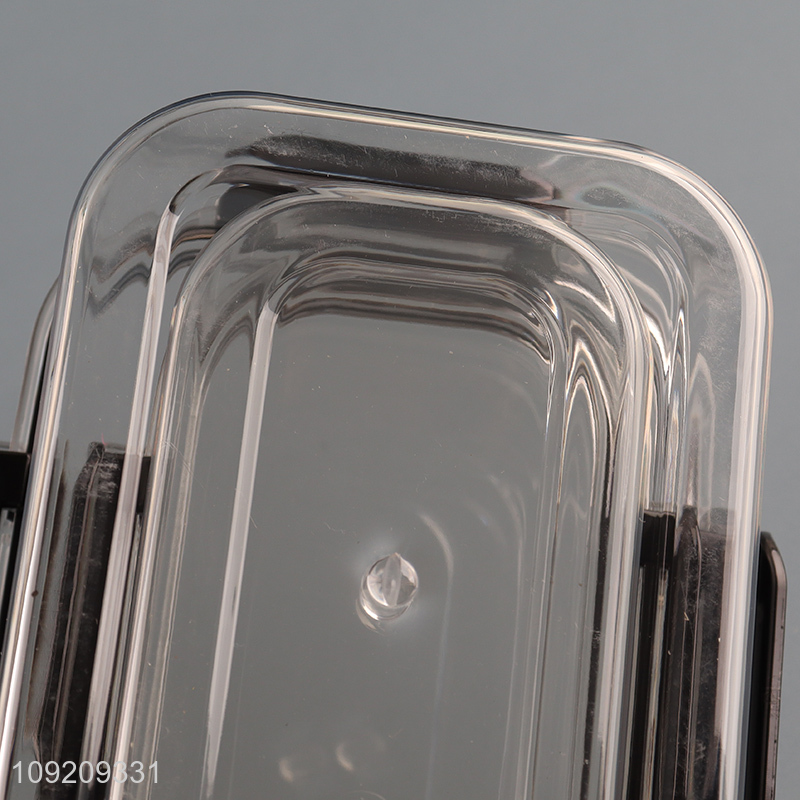 Wholesale 430mL*2+950mL*2+3.5L 5PCS/Set Clear Plastic Food Storage Container Set